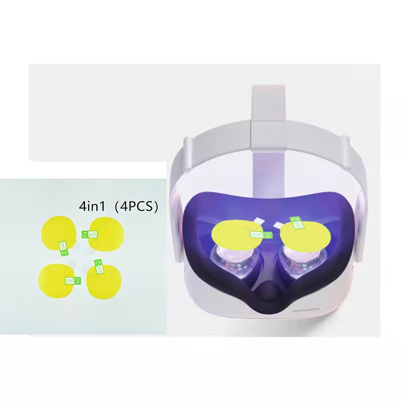 2021 new 4in1(4pcs) TPU VR Screen Protective Film Camera Lens Film for Oculus Quest 2 VR Helmet Anti Scratch Lens Protector