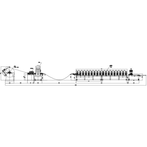 235Mpa Material Yield Strength Solar Bracket Punching Forming Automatic Machine ≤250mm Strip Width