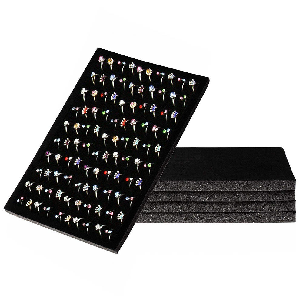 Protective Packaging Foam Inserts EVA / EPE / PU , Velvet Jewelry Box Inlay