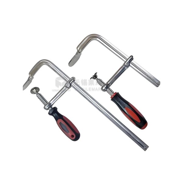 Oversized Fixture Clamp Jaw Ratchet Insert F Clamp For Wide Throat Capacity