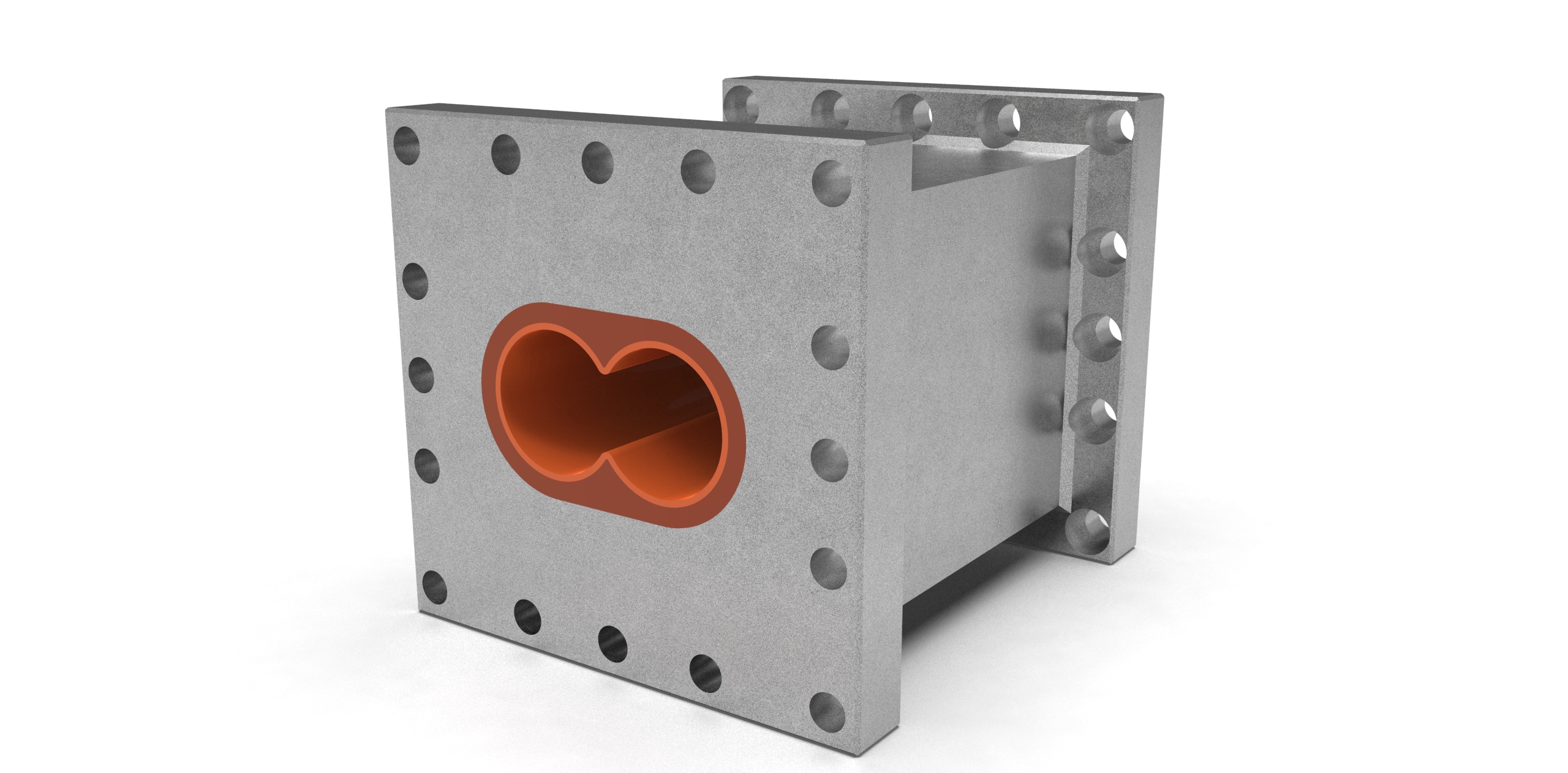 Laser Cladded Twin Screw Extruder Barrel for Wear Resistance