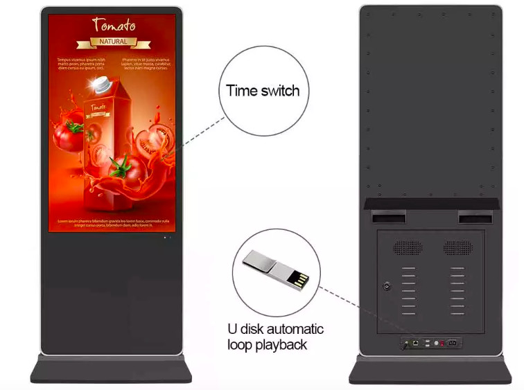 49 Inch Interactive Touch Screen Kiosks Digital Kiosk Display