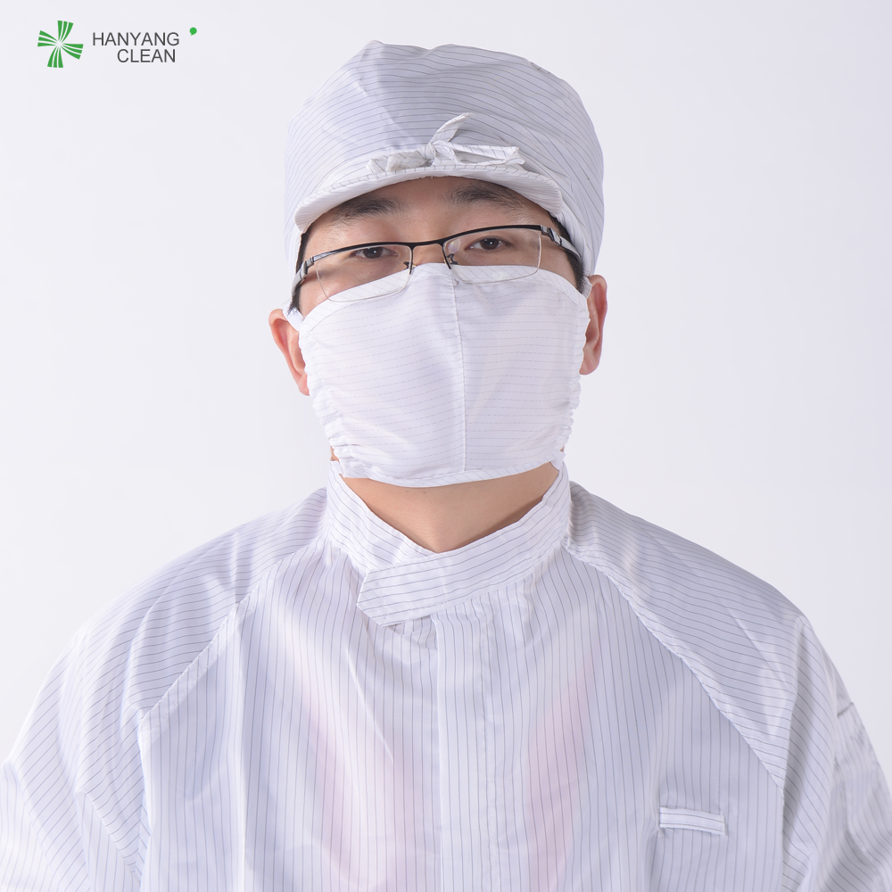 Anti Static Food Processing Accessories , Esd Cleanroom Face Mask Eco Friendly
