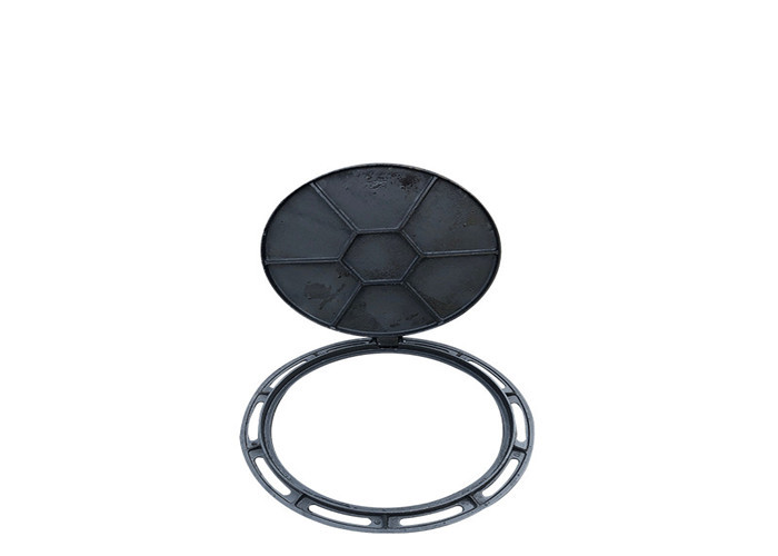 D400 Class Double Sealed Manhole Cover And Frame Cast Iron Painting Surface