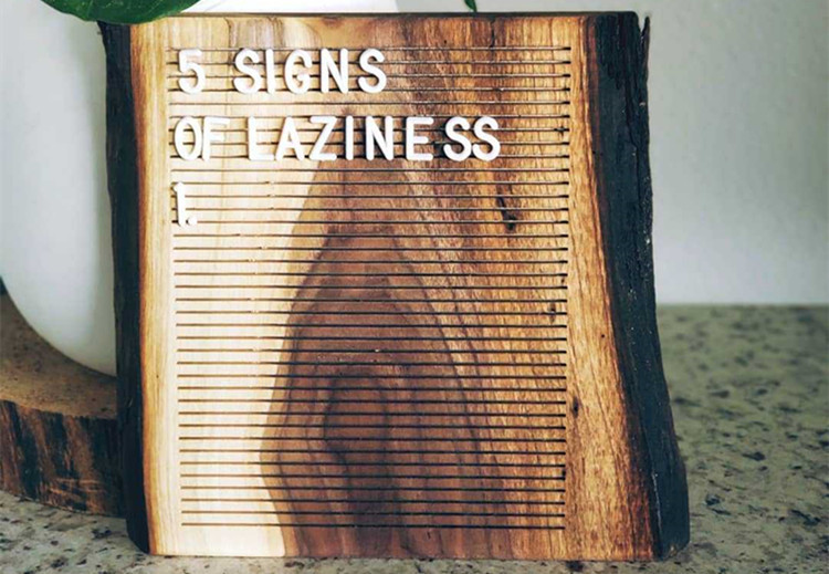 Non Black Felt Menu Letter Board Solid Oak Wooden Message Board with Stand