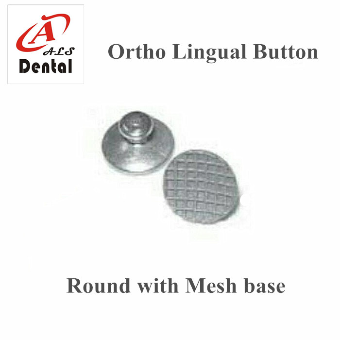 MFDS Certified Dental Orthodontic Micro Direct Bond Lingual Button Bondable Round Mesh Base for Comfortable Wear
