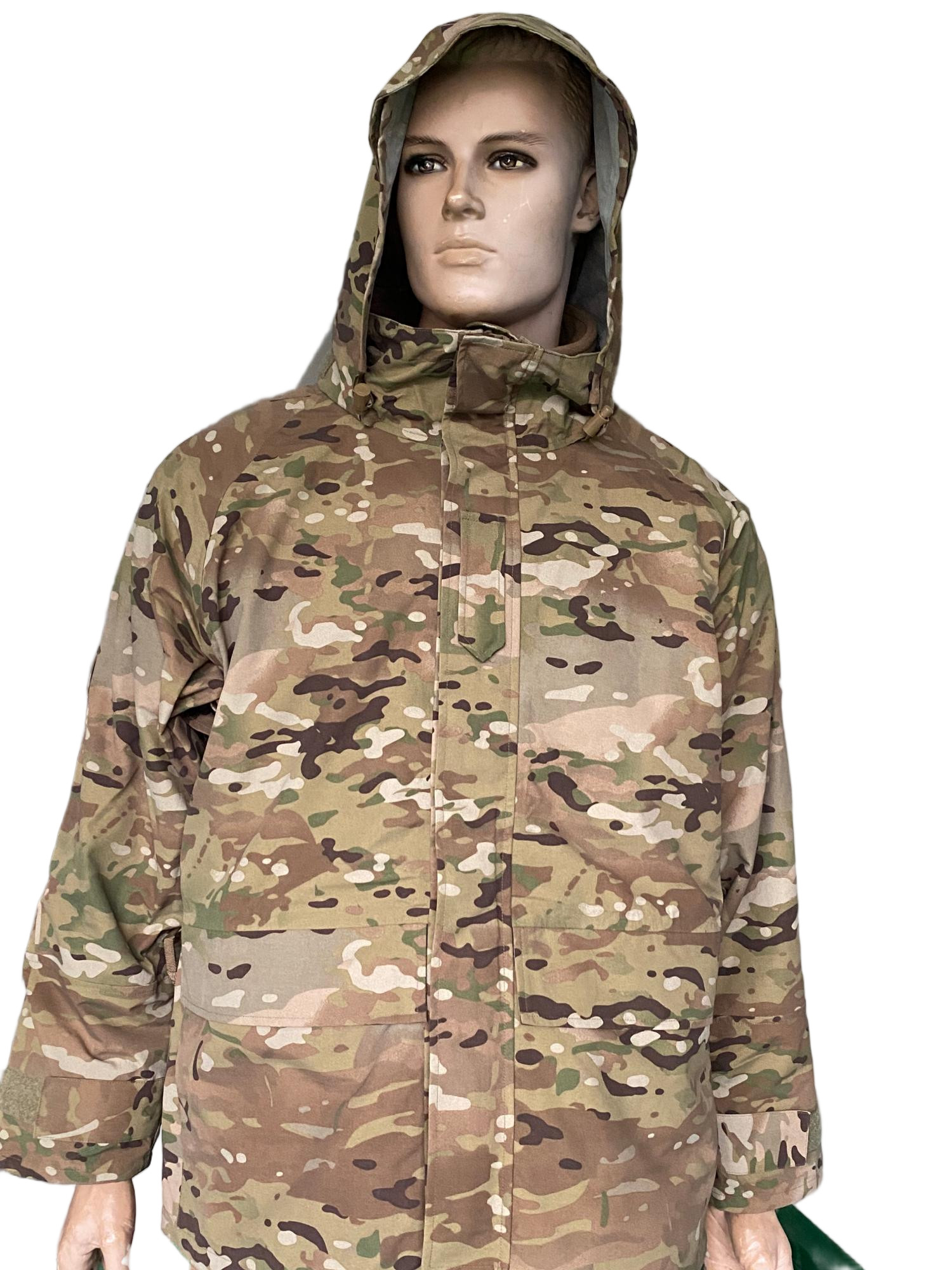 Tactical Camo Combat Set With Waterproof Insulated Grid Jacket For Winter Outdoor