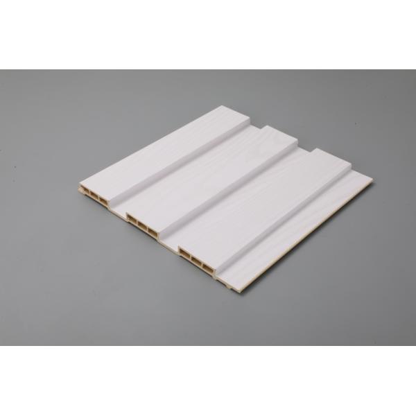 Household WPC Laminated Fluted Flat Wall Solid Panel with Eco-Friendly Advantage