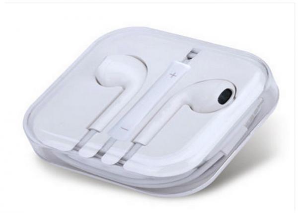 Buy TPE Mobile Cell Phone Accessories Wired Iphone Earphone With Bluetooth Mic at wholesale prices