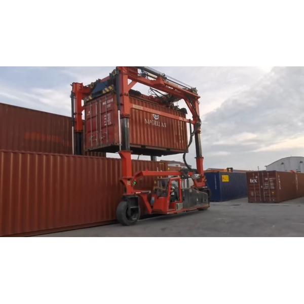 35T Port Straddle Carrier Price Automatic Spreader For Stacking Containers