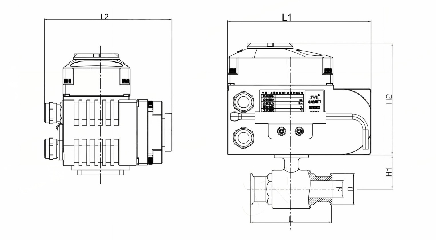 Sanitary Degree Ball Valve JL900-Q7 Corrosion Resistance Zero Leakage