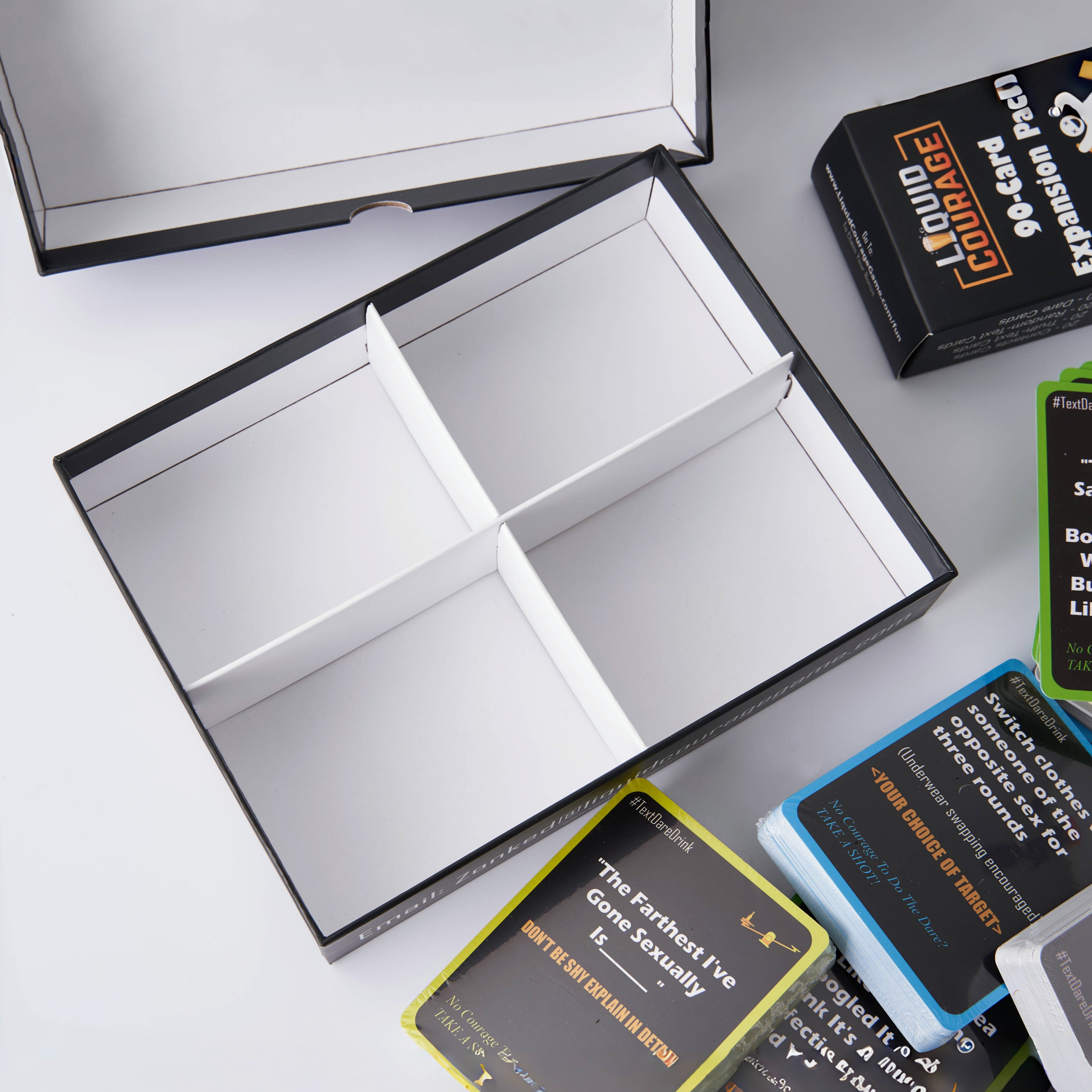 Playing Game Card Packaging Box Custom Logo Printing Gift Box For Drinking Gam