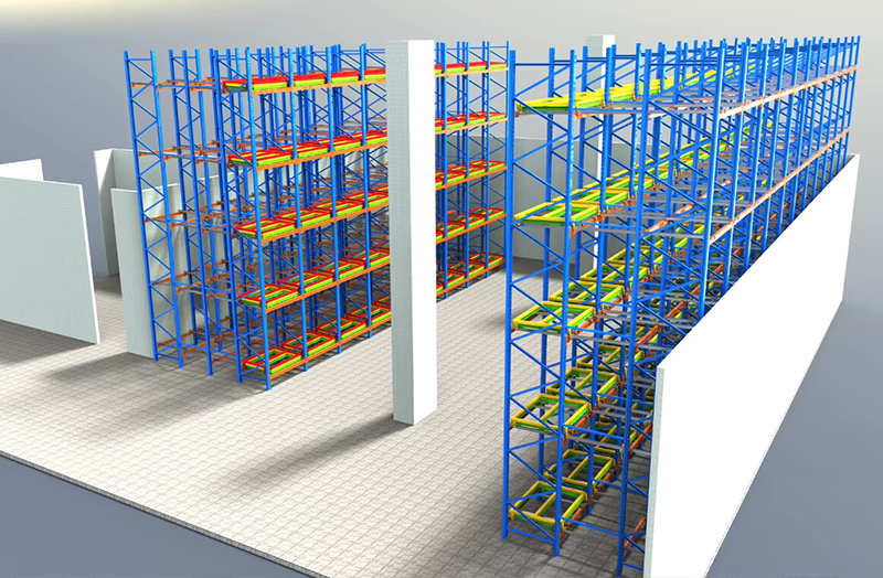 Push Back Pallet Rack