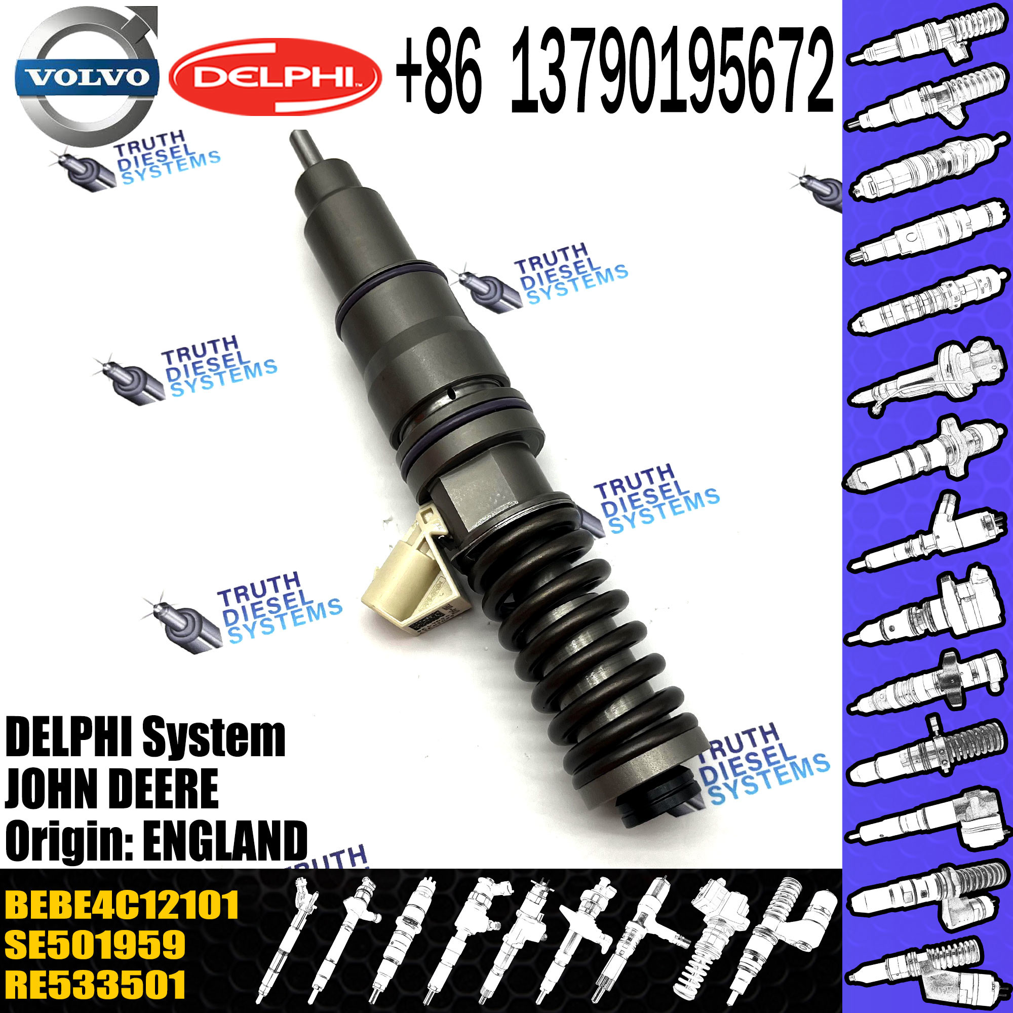 Diesel Fuel Electronic Unit Injector BEBE4C12101 RE533501