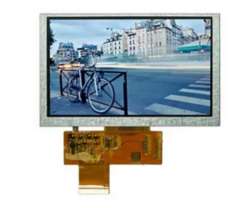 Quality 5 Inch TFT LCD Touch Screen with 800×480 Resolution 24-bit RGB Strip and OTA7001AC/OTA9960A Drive IC for sale
