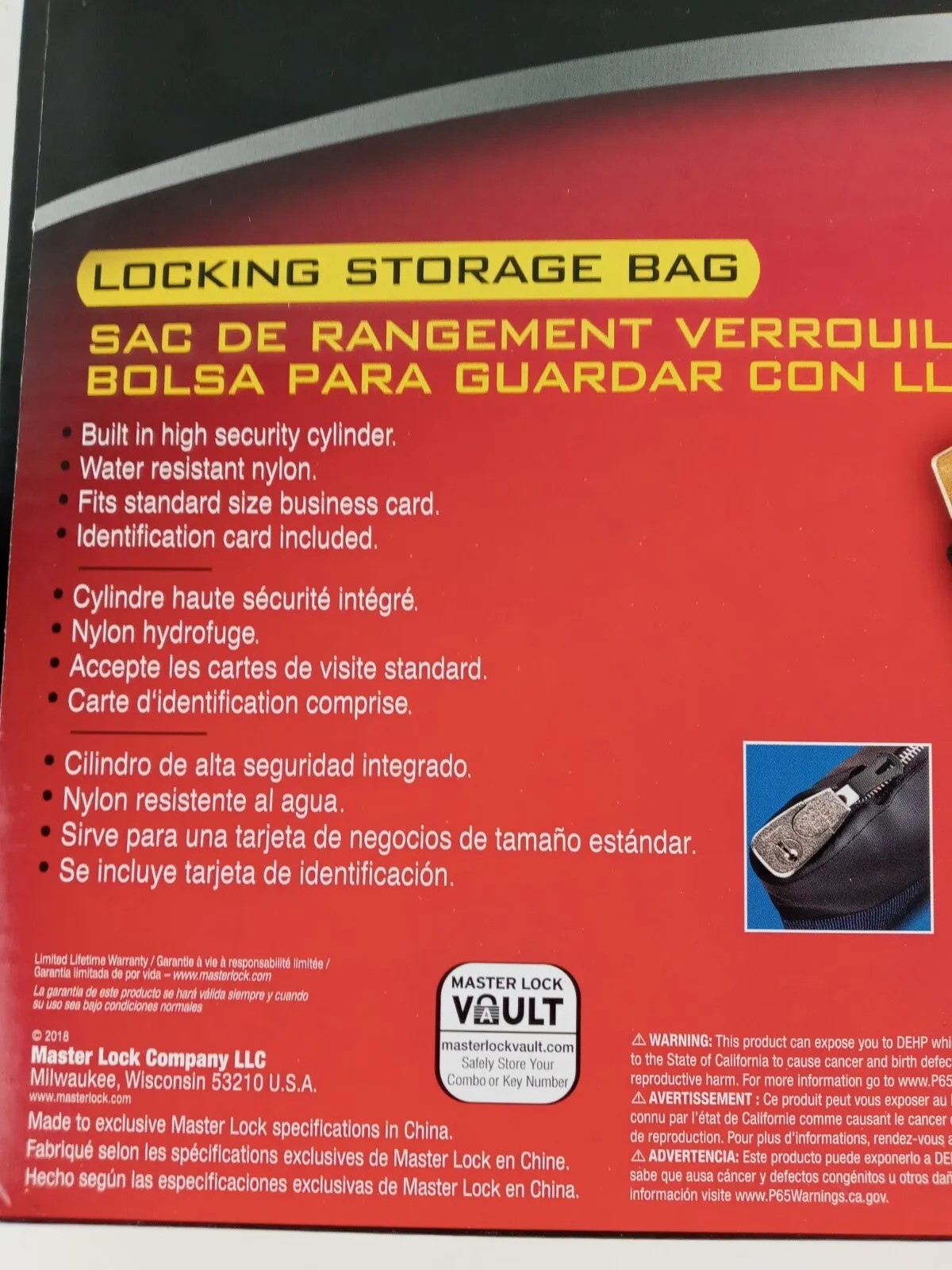 WATERPROOF CASH BAG WITH LOCK AND 2 KEYS, NYLON FILE BAG, ZIPPERED BANK DEPOSIT BAG,