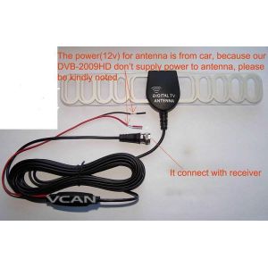 Buy cheap ANT-003A Digital TV DVB-T antenna aerial built-in signal enlarger booster from wholesalers