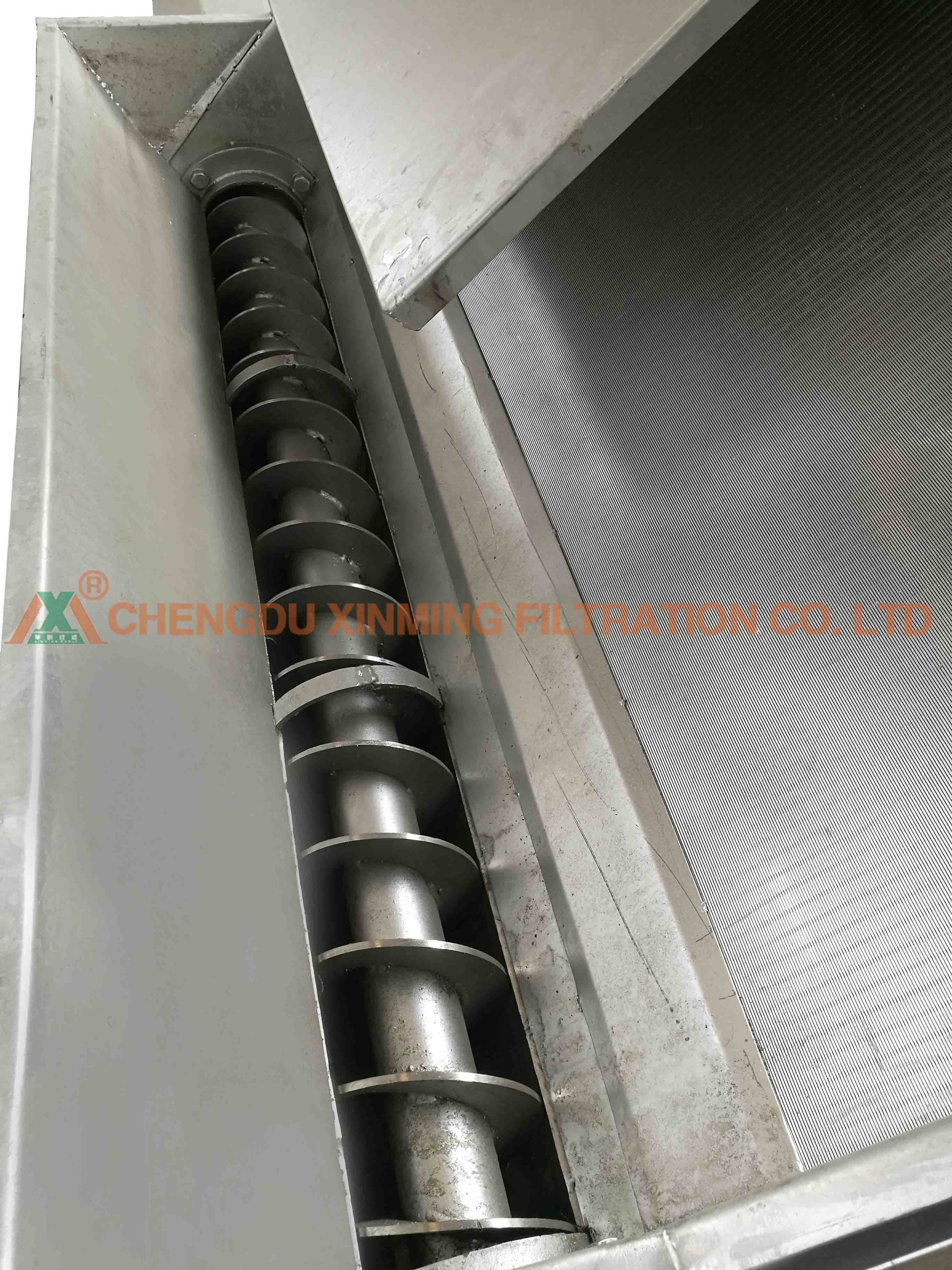 High Efficiency Stainless Steel Filter Press With Oblique Screen Solid - Liquid Separation Dehydrator