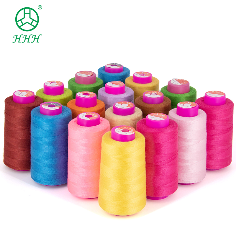 4 Large Cones of White Polyester Threads for Sewing Quilting Durable OEM ODM Accepted