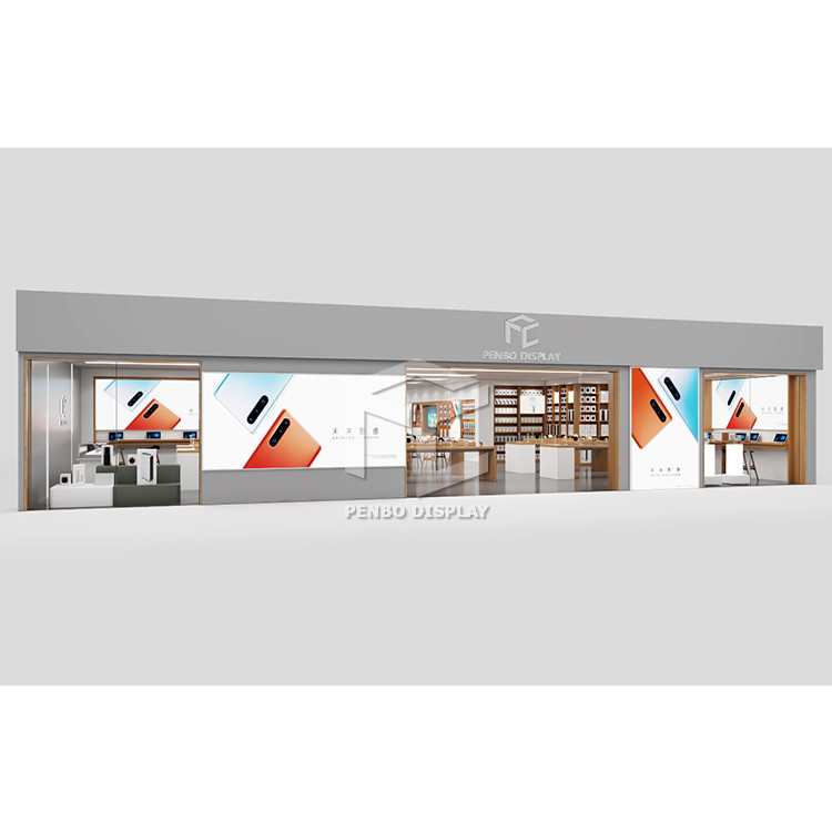 OEM MDF Mobile Phone Display Shelf Cellphone Accessories Shop Design