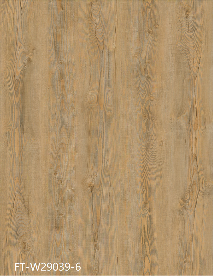 GKBM FT-W19039-8 Eco-friendly Click Waterproof Fireproof Thin Pine Stone Polyvinyl Composite SPC Flooring