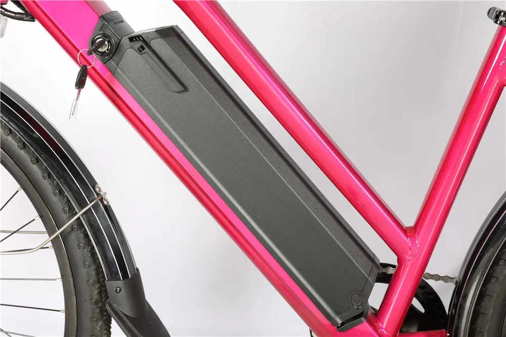 Aluminum Alloy Frame Electric City Bike 36V 10.4Ah Lithium Battery 26" Electric Bicycle