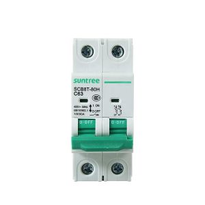 2.0Nm SCB8T-80 80Amp MCB Circuit Breakers