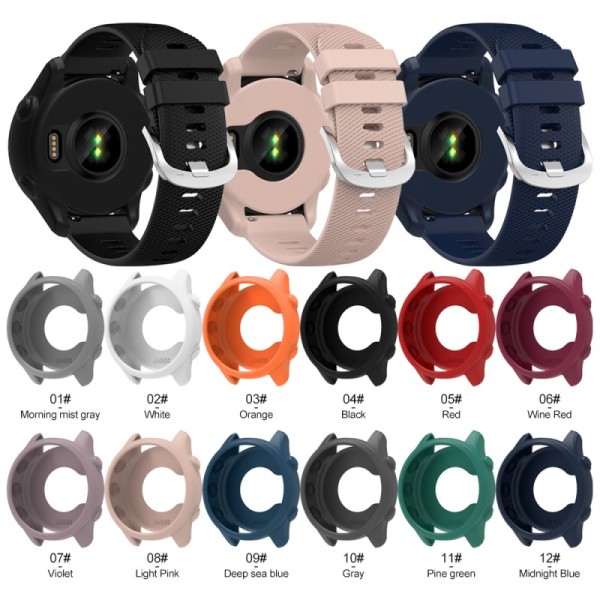 Smart Watch Case for Garmin Forerunner 255 Soft Rubber Scratch Resistant Laser Engraved Protective Cover High Quality