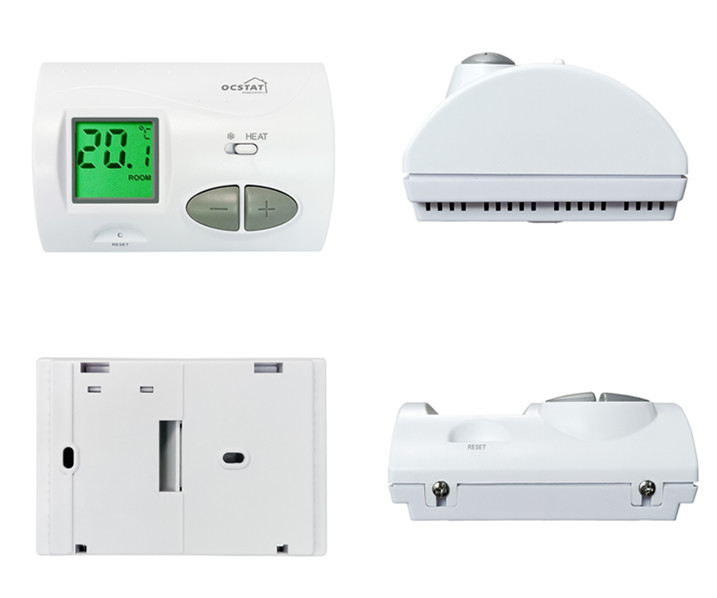 6A Fireproof ABS Wired Room Thermostat For Water Heater