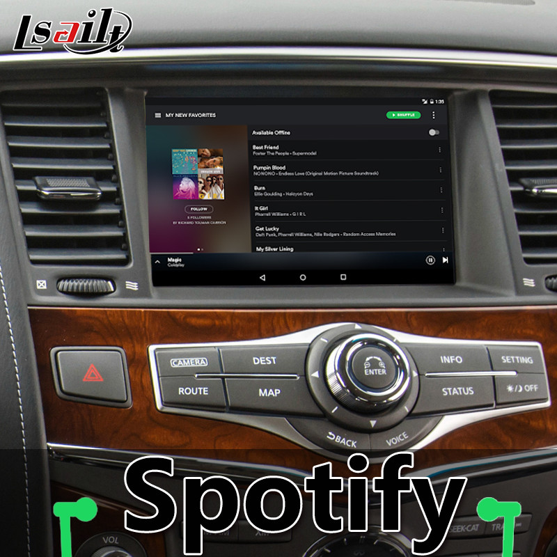 Lsailt Android Car GPS Navigation Multimedia Video Interface for Infiniti QX80 2017-2021