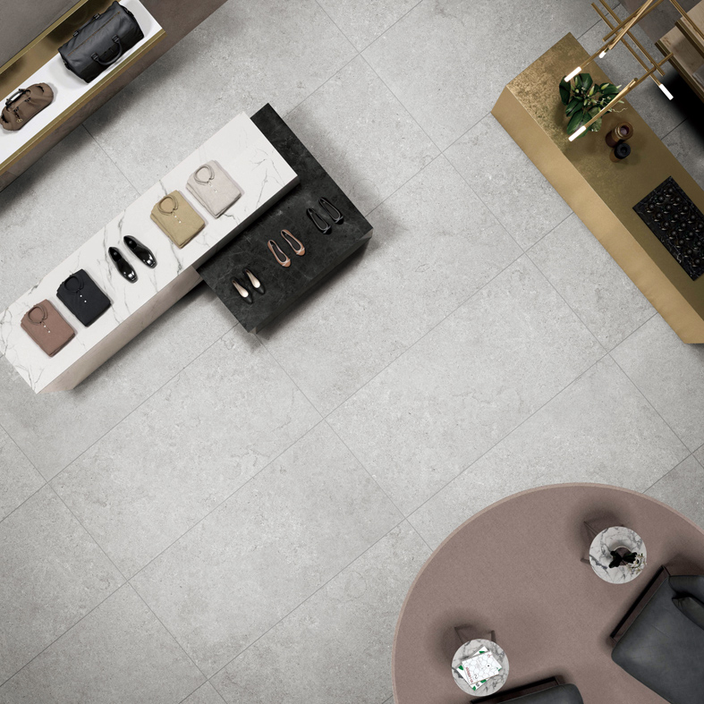 Non Slip Outdoor Porcelain Marble Floor Wall Tiles 60x120 600x600mm in 18mm Thickness
