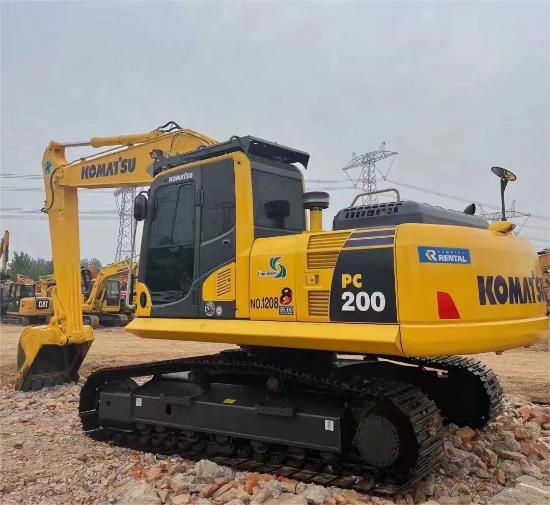 Komatsu PC200-8 PC200-7 Excavator with Cummins Engine 110KW Used Crawler Excavator