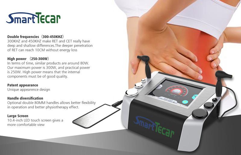 300KHz CET RET Tecar Therapy Machine Energy Potential Pain Relief Energy Potential From the Outside