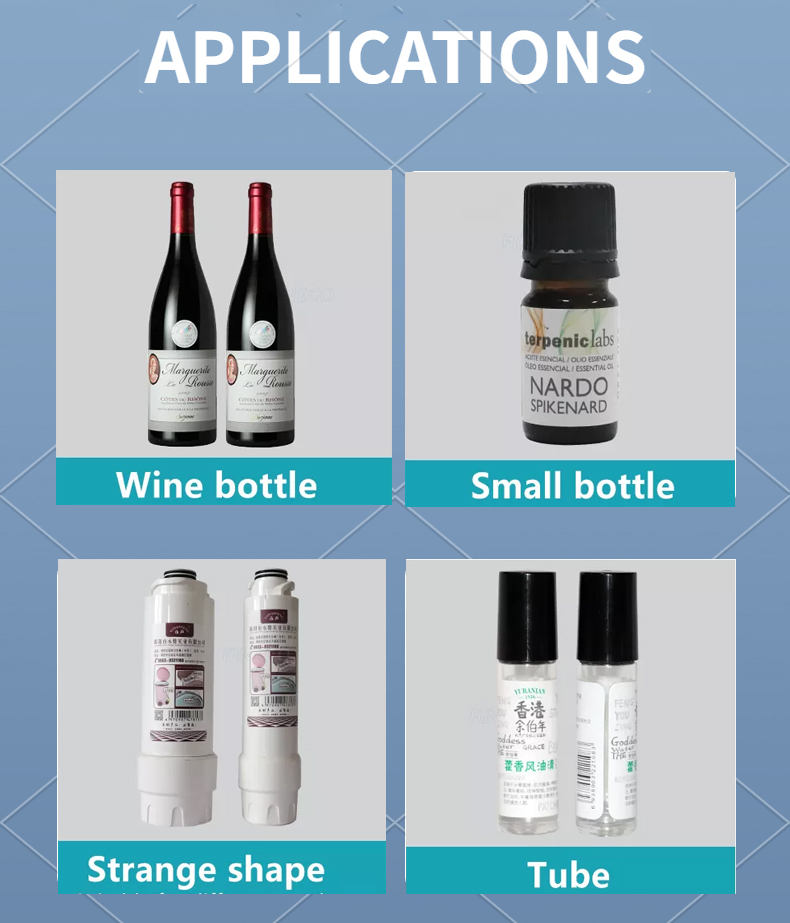 Wine Bottle Sticker Round Water Semi Automatic Digital Bottle Labeling Machine 50 Hz