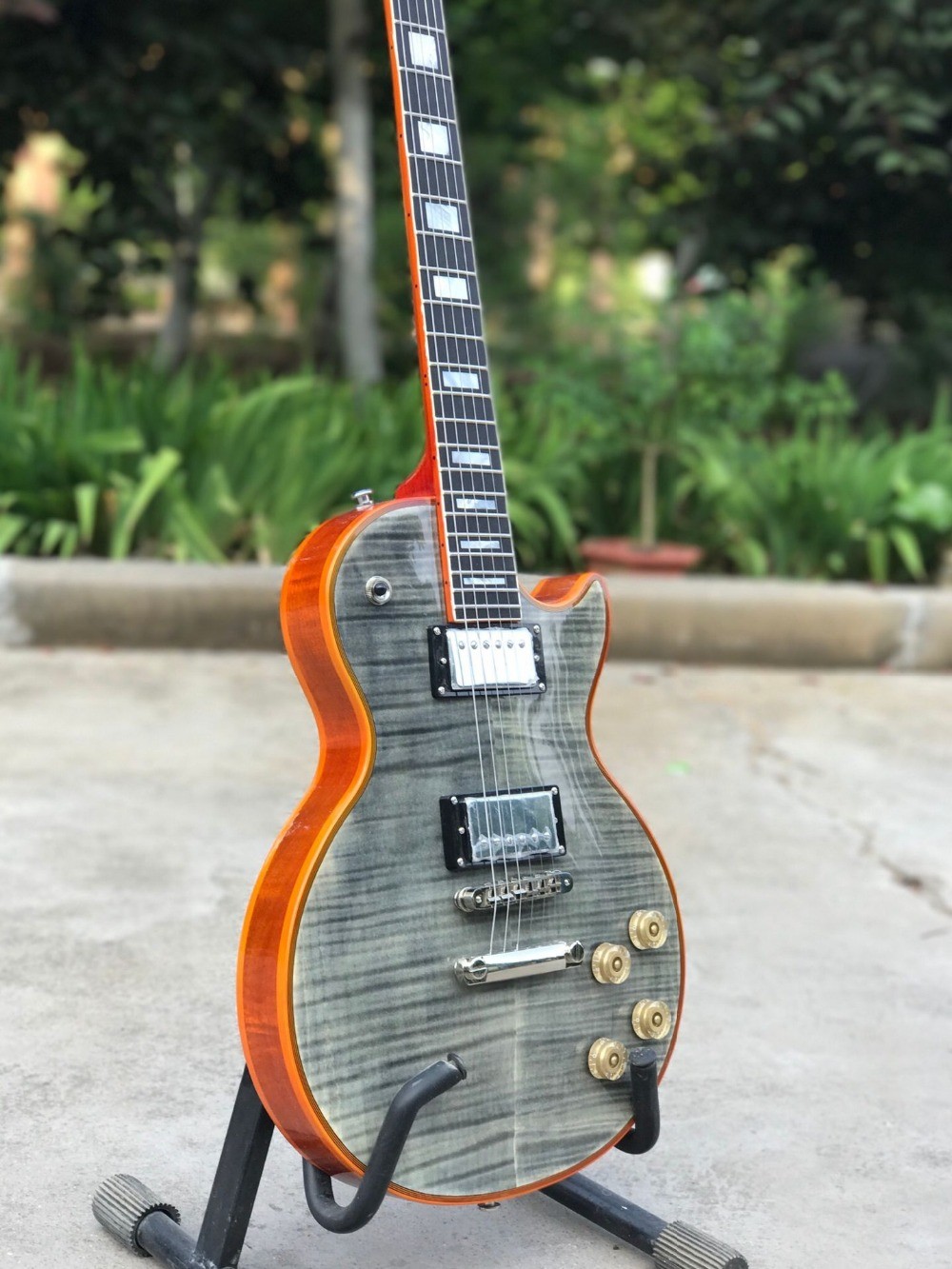 Standard Custom LP 60 Electric guitar, LP tiger flame paul guitar