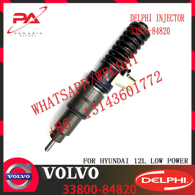 Diesel Injector 33800 84820, 33800-84820, 3380084820, 21306407 BEBE4D19002 for Hyundai D6CC engine