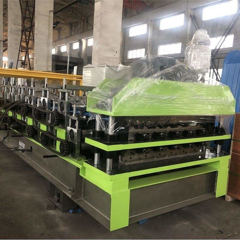 PV4 Roof Panel Roll Forming Machine Corrugated Double Layer Metal Sheet
