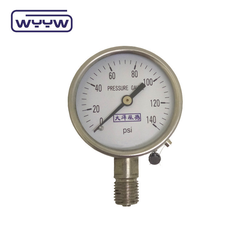 63mm Diameter ±2.5% Accuracy Class All Stainless Steel Pressure Gauge Accepts OEM Service