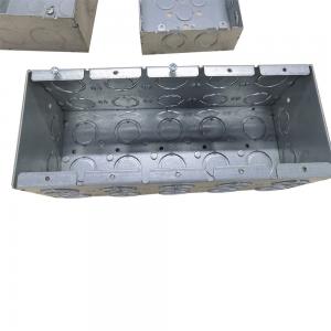 China Prefabrication 1.60mm Thickness 5 Gang Masonry Box Zinc Plated on sale