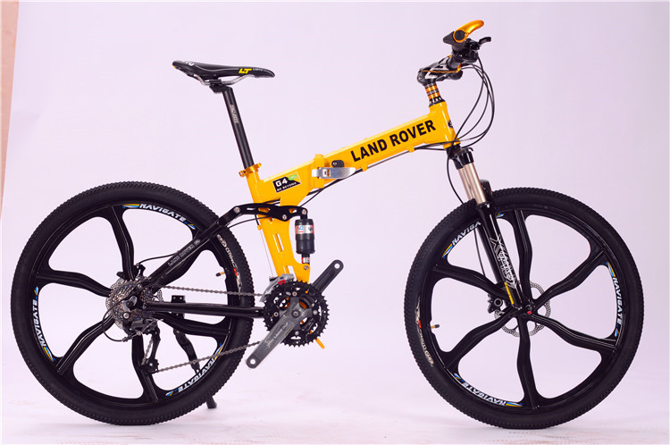 High quality OEM logo Shimano hidraulic disc brake 30 speed aluminium alloy folding travel mountain bicycle