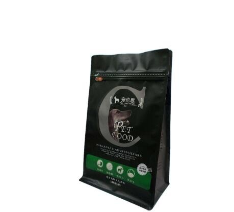 Custom printed Matte Black aluminum foil food stand up packaging bags with zipper