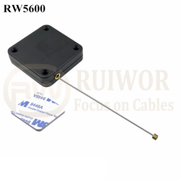 RW5600 Square Heavy Duty Retractable Cable Work With Connectors For Various Products Security Display
