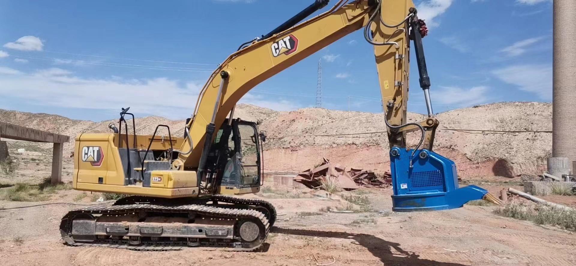 16-25 Ton Scrap Handling Hydraulic Magnet 10kw Mini Excavator Attachment