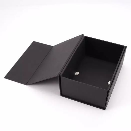 UV Coating Cardboard Rigid Gift Boxes Folding Magnetic / Ribbon Closure