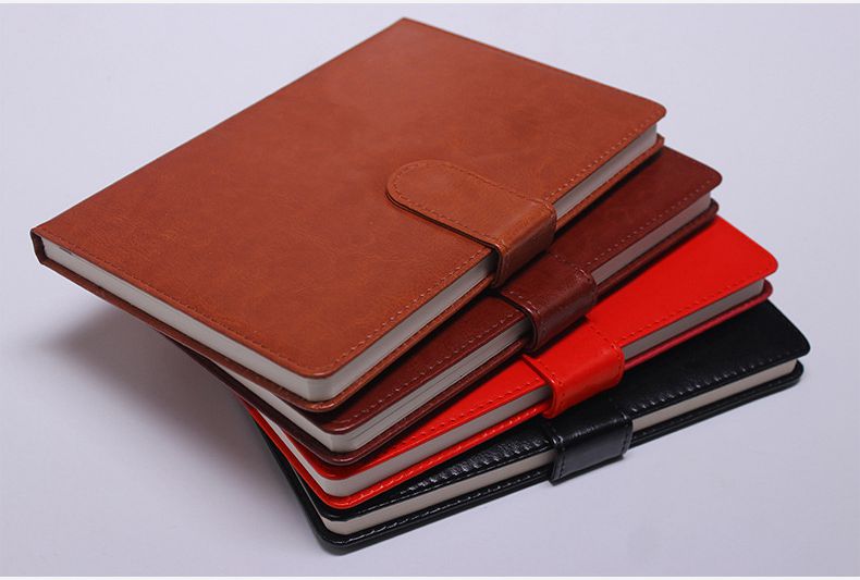 Personalized Notebook with Luxury Soft PU Leather Cover and Customized Paper Material