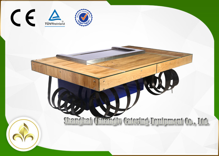 Fleeting Times Teppanyaki Hibachi Grill Equipment , Japanese Restaurant Grill Table