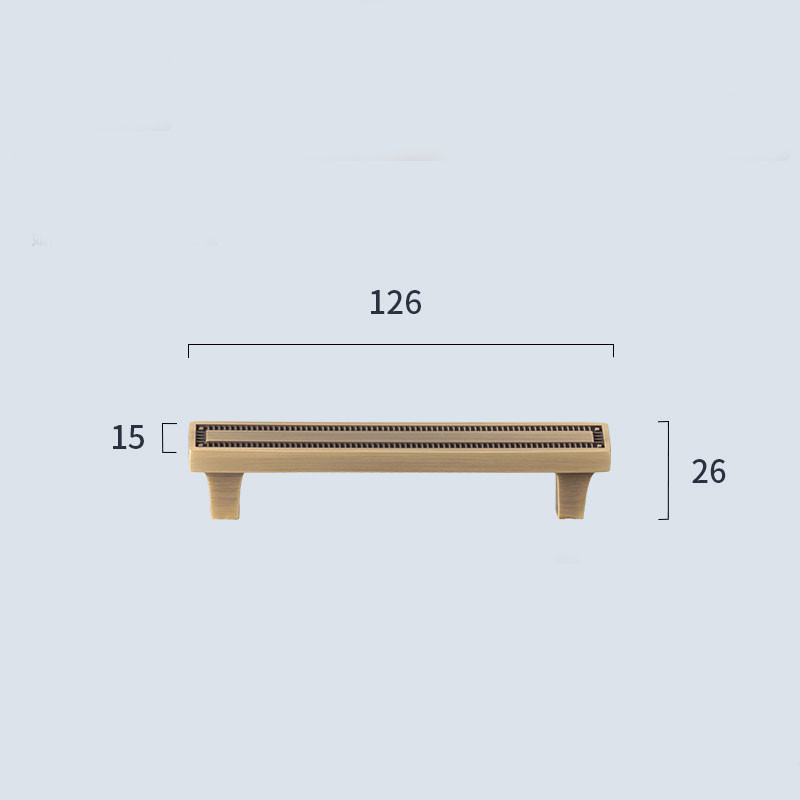Furniture Morden Solid Brass Cabinet Handles Hardware Cabinet Pulls