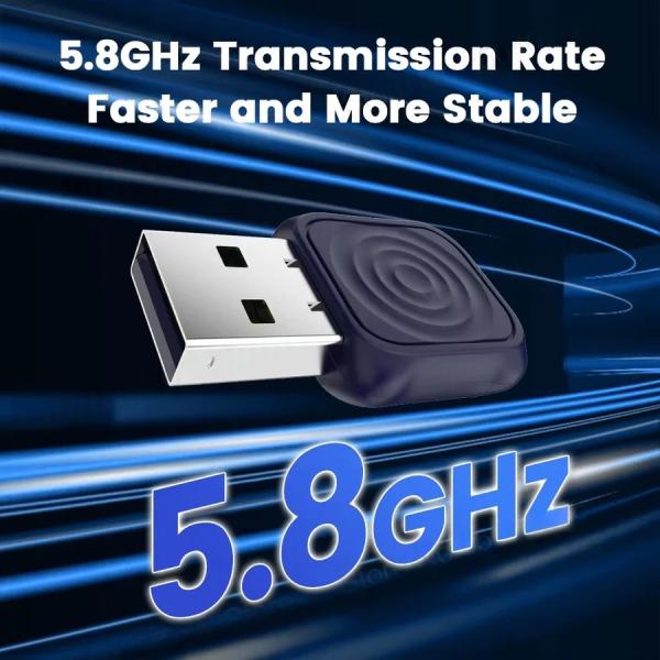 5.8GHz WiFi Frequency Bluetooth Version 5.4 Android Auto Carplay Mini Ultra1 Smart 1 Portable Smart 2 in 1 Car USB Module