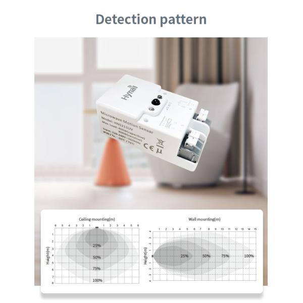 HNS211UV 220-240V AC Motion Sensor Switch Special Design For UVC Lamp