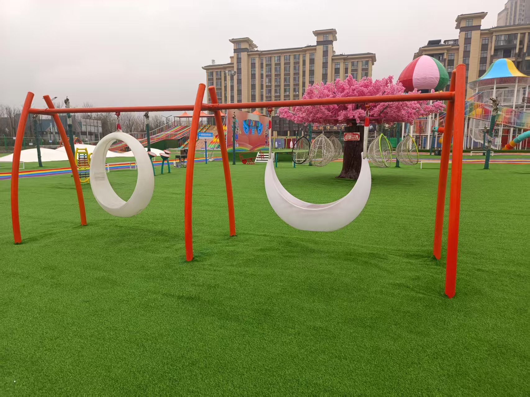 Outdoor Playground Centerpiece with Interactive Light Effects Family Entertainment